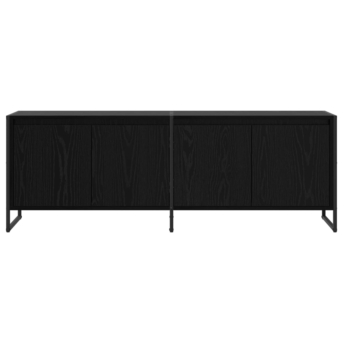 vidaXL TV-Schränk Schwarz Eichen-Optik 140 x 36 x 49,5 cm