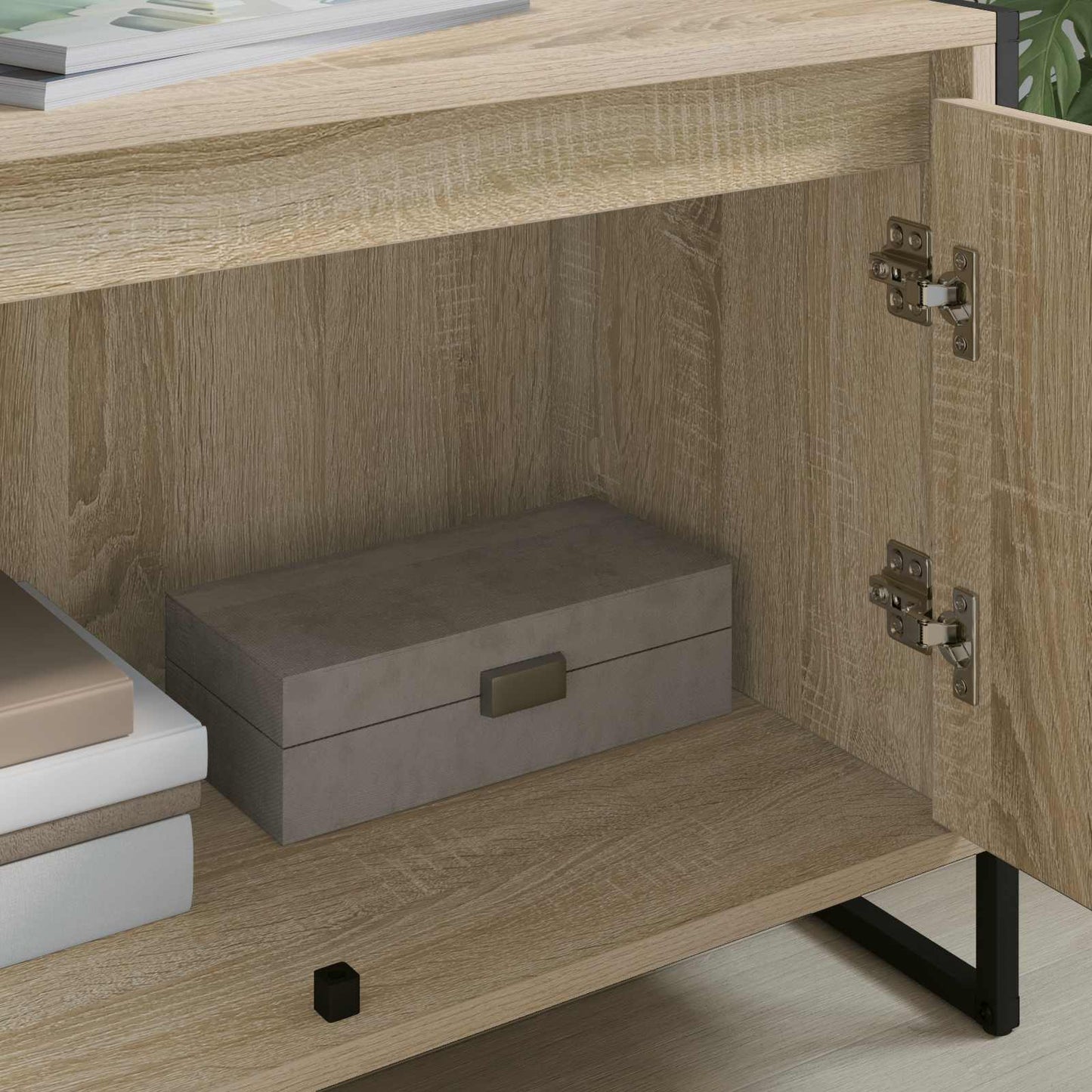vidaXL TV-Schränk Sonoma 140 x 36 x 49,5 cm Holzwerkstoff