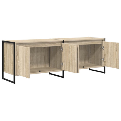 vidaXL TV-Schränk Sonoma 140 x 36 x 49,5 cm Holzwerkstoff