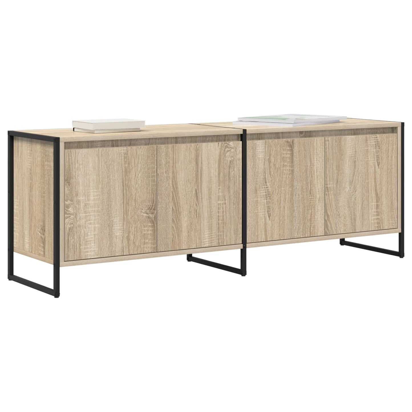 vidaXL TV-Schränk Sonoma 140 x 36 x 49,5 cm Holzwerkstoff