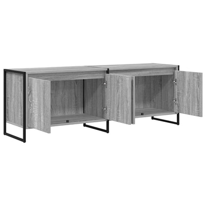 vidaXL TV-Schränk Graues Sonoma 140 x 36 x 49,5 cm Holzwerkstoff