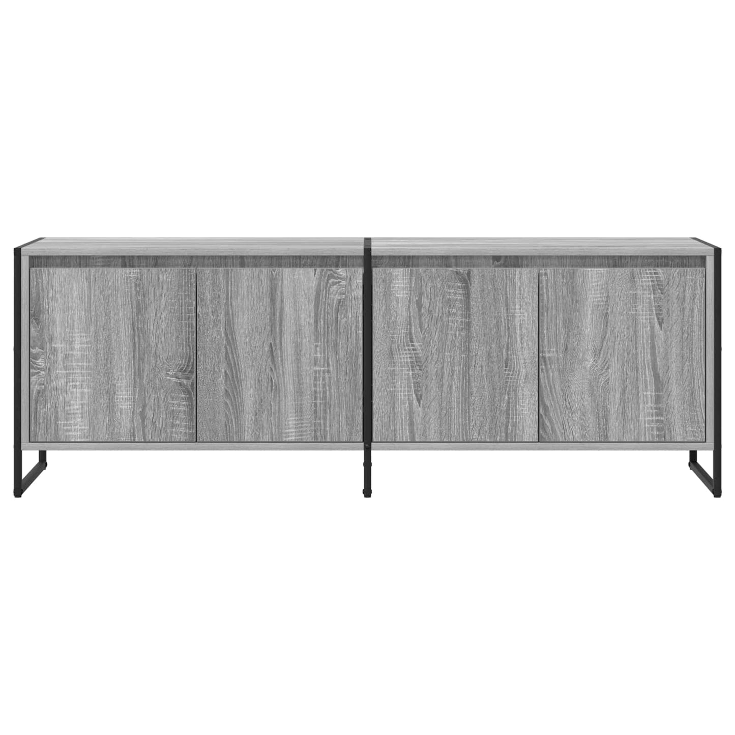 vidaXL TV-Schränk Graues Sonoma 140 x 36 x 49,5 cm Holzwerkstoff