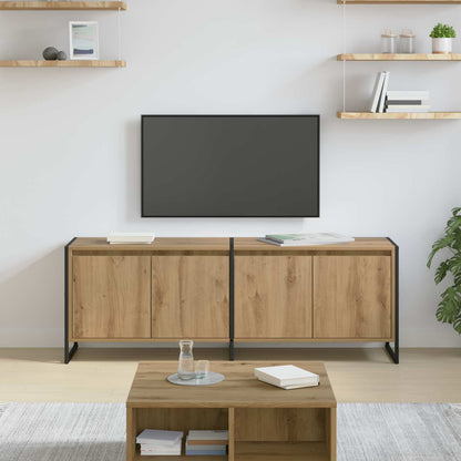 vidaXL TV-Schränk Kunsthandwerk Eiche 140 x 36 x 49,5 cm Holzwerkstoff