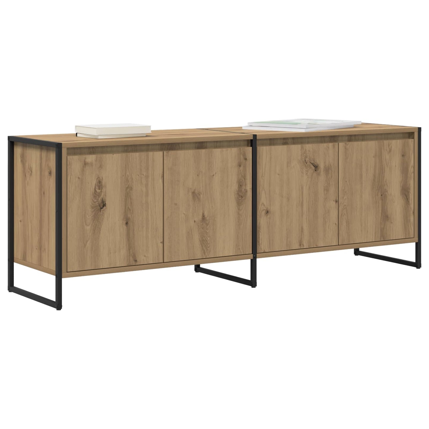 vidaXL TV-Schränk Kunsthandwerk Eiche 140 x 36 x 49,5 cm Holzwerkstoff