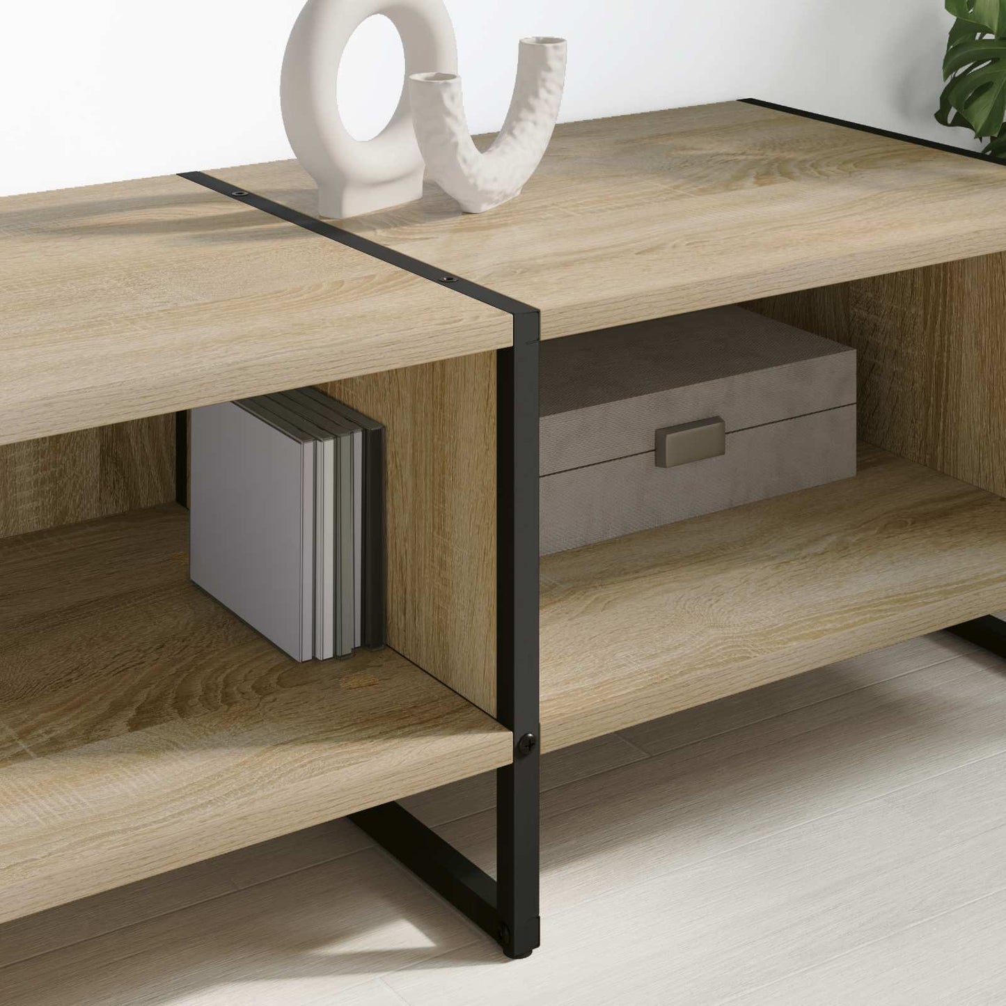 vidaXL Meuble TV Sonoma 170,5 x 36 x 30,5 cm bois d'ingénierie
