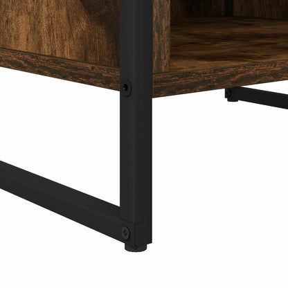 vidaXL Meuble TV chêne fumé 170,5 x 36 x 30,5 cm bois d'ingénierie