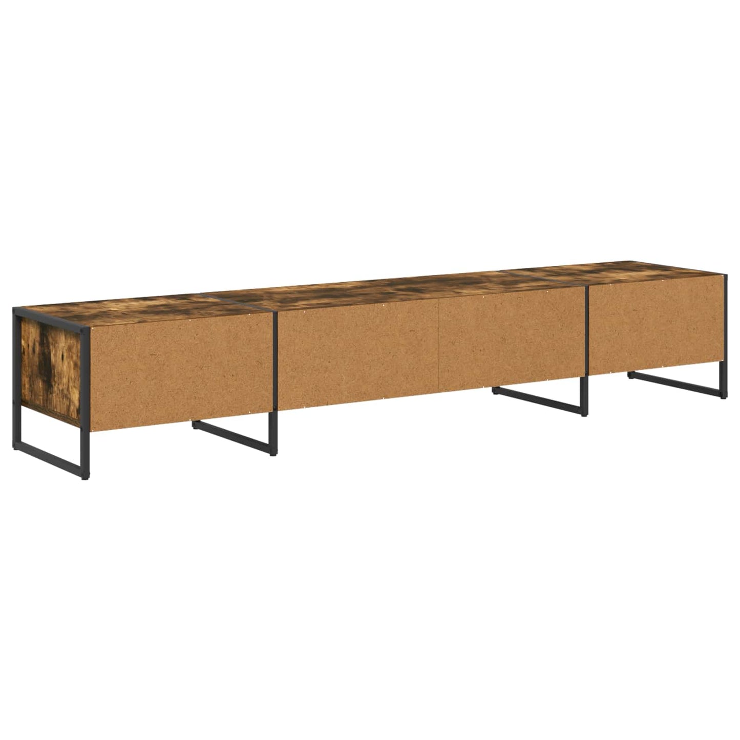 vidaXL Meuble TV chêne fumé 170,5 x 36 x 30,5 cm bois d'ingénierie