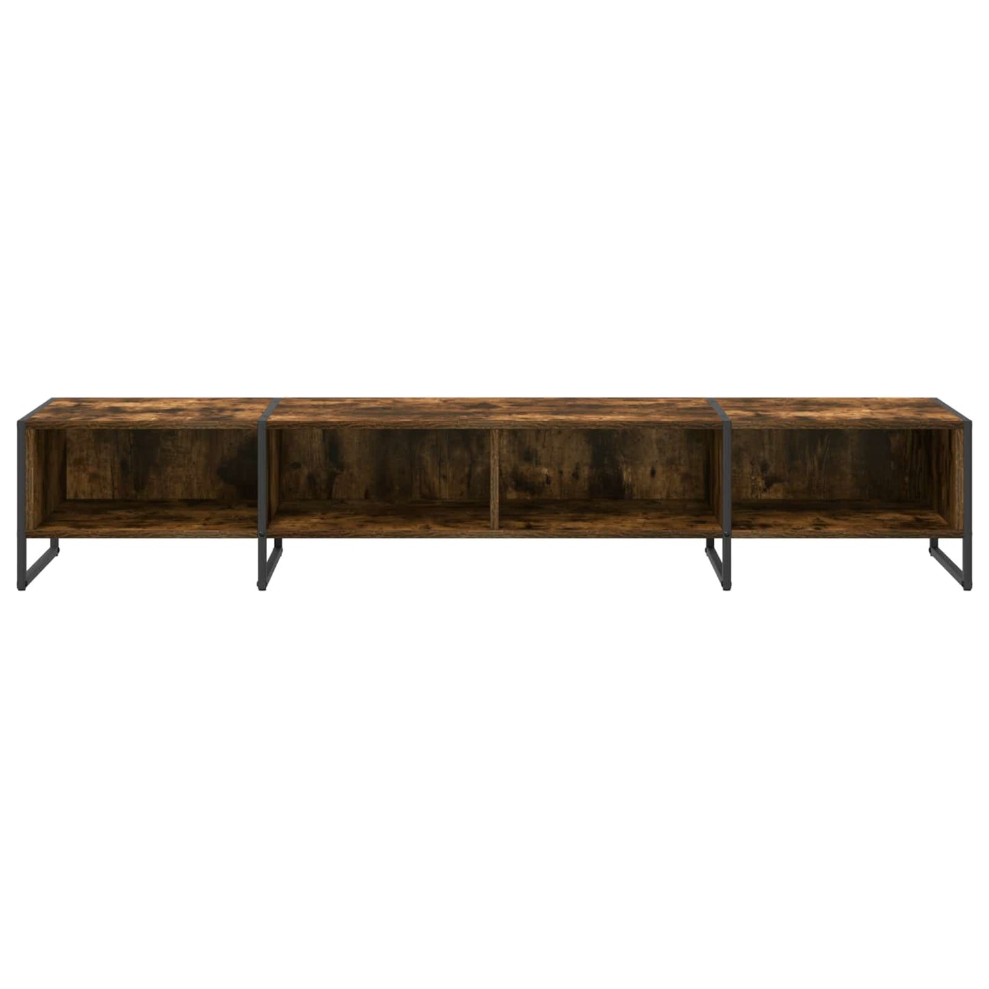 vidaXL Meuble TV chêne fumé 170,5 x 36 x 30,5 cm bois d'ingénierie