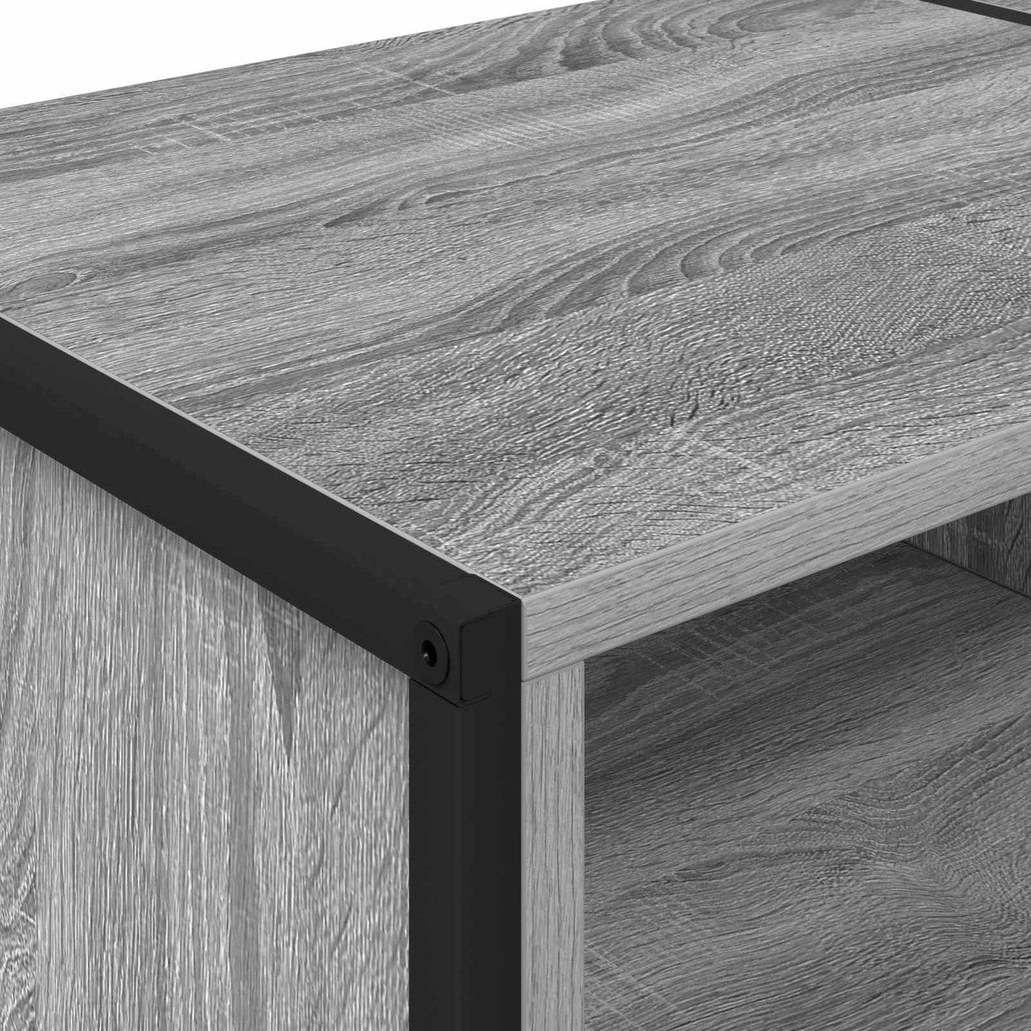 vidaXL Meuble TV Gris Sonoma 170,5 x 36 x 30,5 cm Bois d'ingénierie