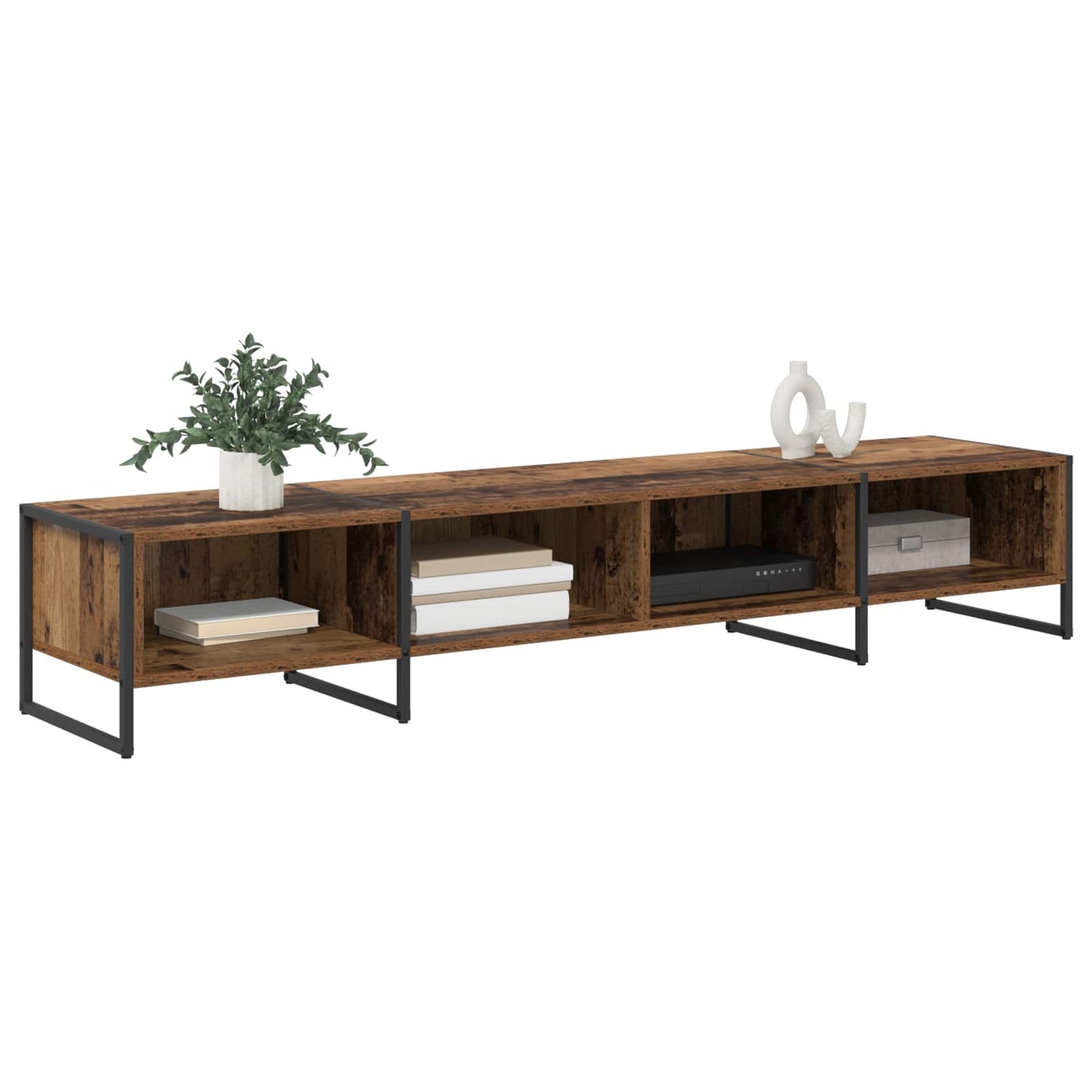 Meuble TV vidaXL bois de récupération 170,5 x 36 x 30,5 cm bois d'ingénierie