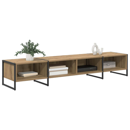 vidaXL Meuble TV fait main Chêne 170,5 x 36 x 30,5 cm
