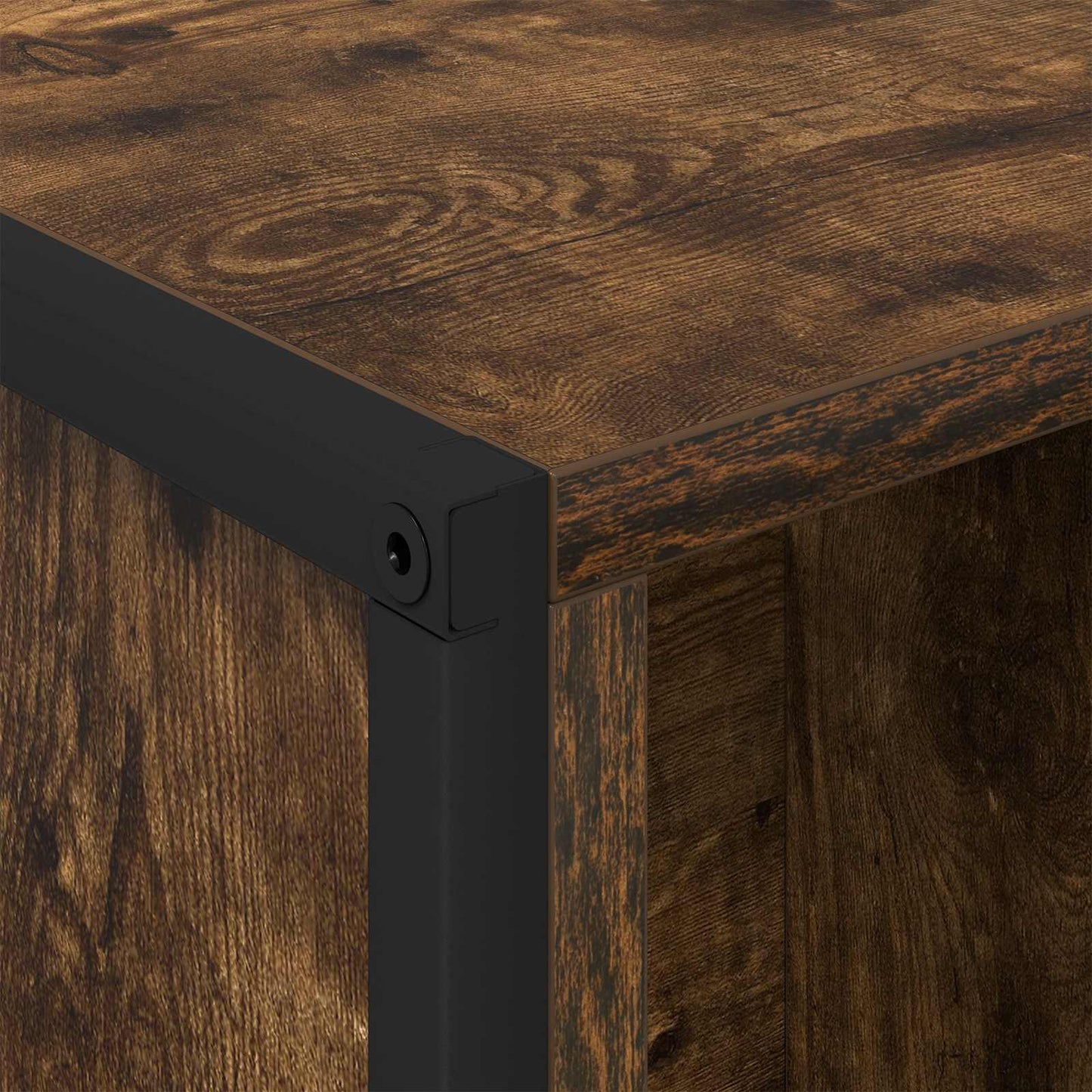 vidaXL Bibliothèque chêne fumé 99,5 x 30 x 108,5 cm, bois d'ingénierie