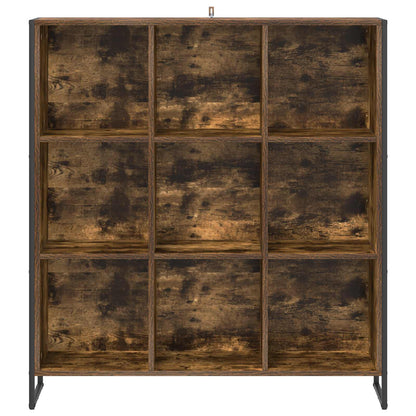 vidaXL Bibliothèque chêne fumé 99,5 x 30 x 108,5 cm, bois d'ingénierie