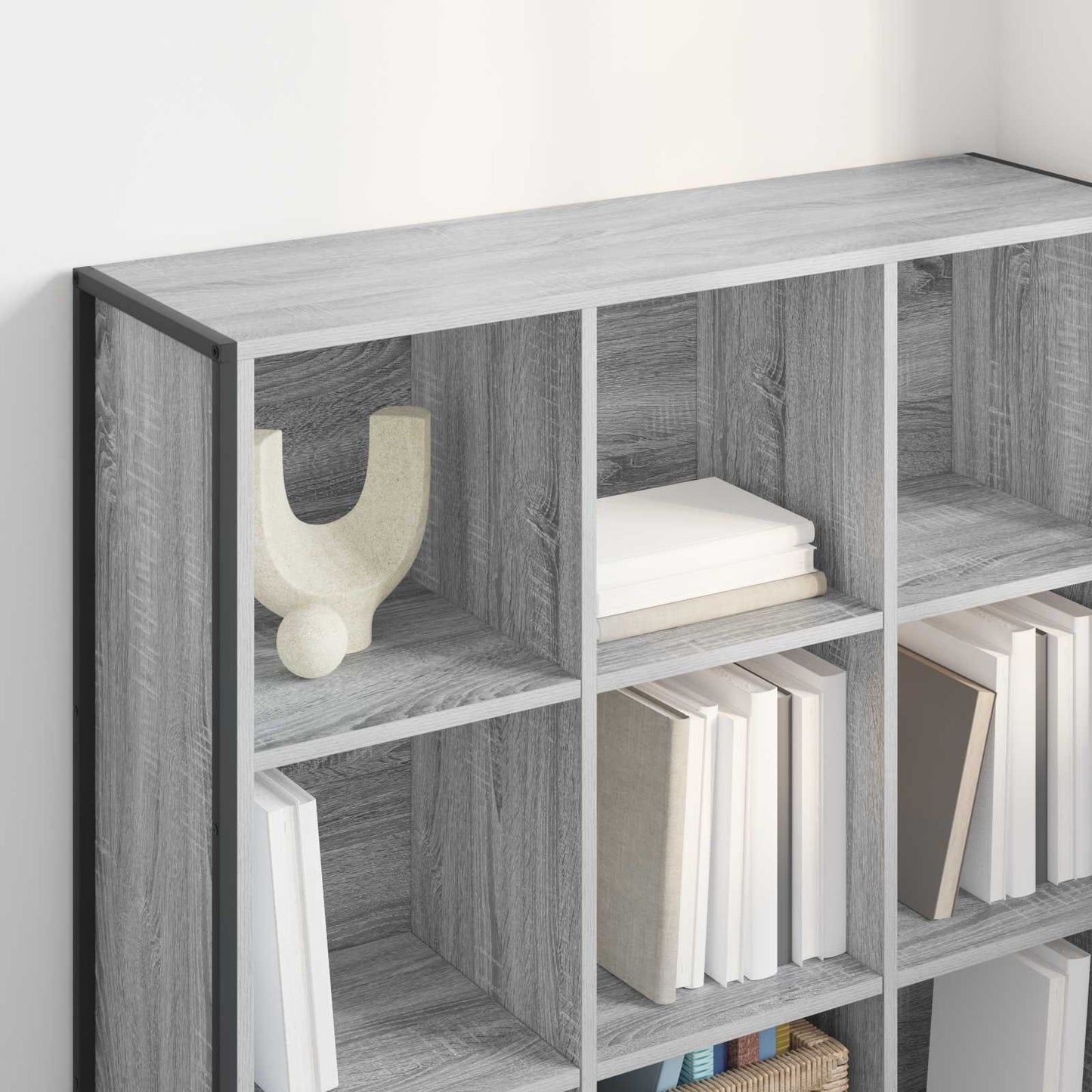 vidaXL Bibliothèque Chêne Sonoma gris 99,5 x 30 x 108,5 cm Aggloméré