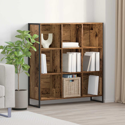 vidaXL Bibliothèque en bois de récupération 99,5 x 30 x 108,5 cm, bois d'ingénierie