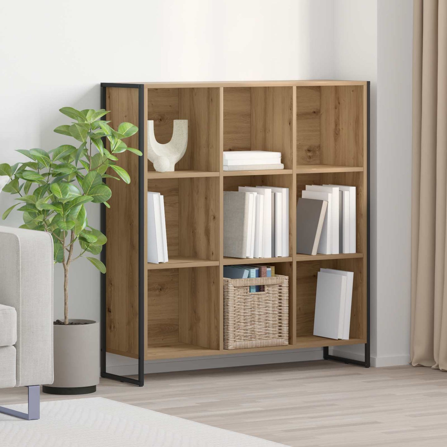 vidaXL Étagère artisanale Chêne 99,5 x 30 x 108,5 cm