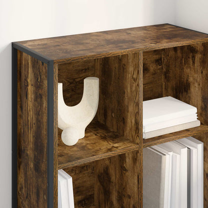 vidaXL Bibliothèque chêne fumé 99,5 x 30 x 108,5 cm, bois d'ingénierie