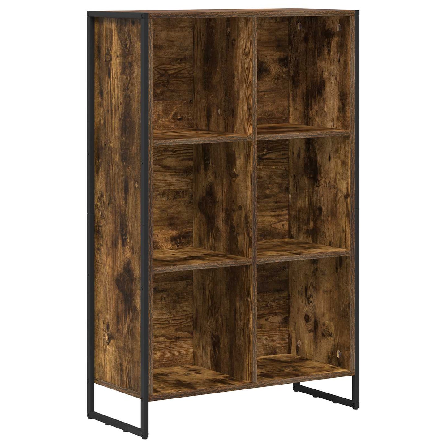 vidaXL Bibliothèque chêne fumé 99,5 x 30 x 108,5 cm, bois d'ingénierie