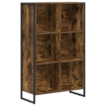 vidaXL Bibliothèque chêne fumé 99,5 x 30 x 108,5 cm, bois d'ingénierie