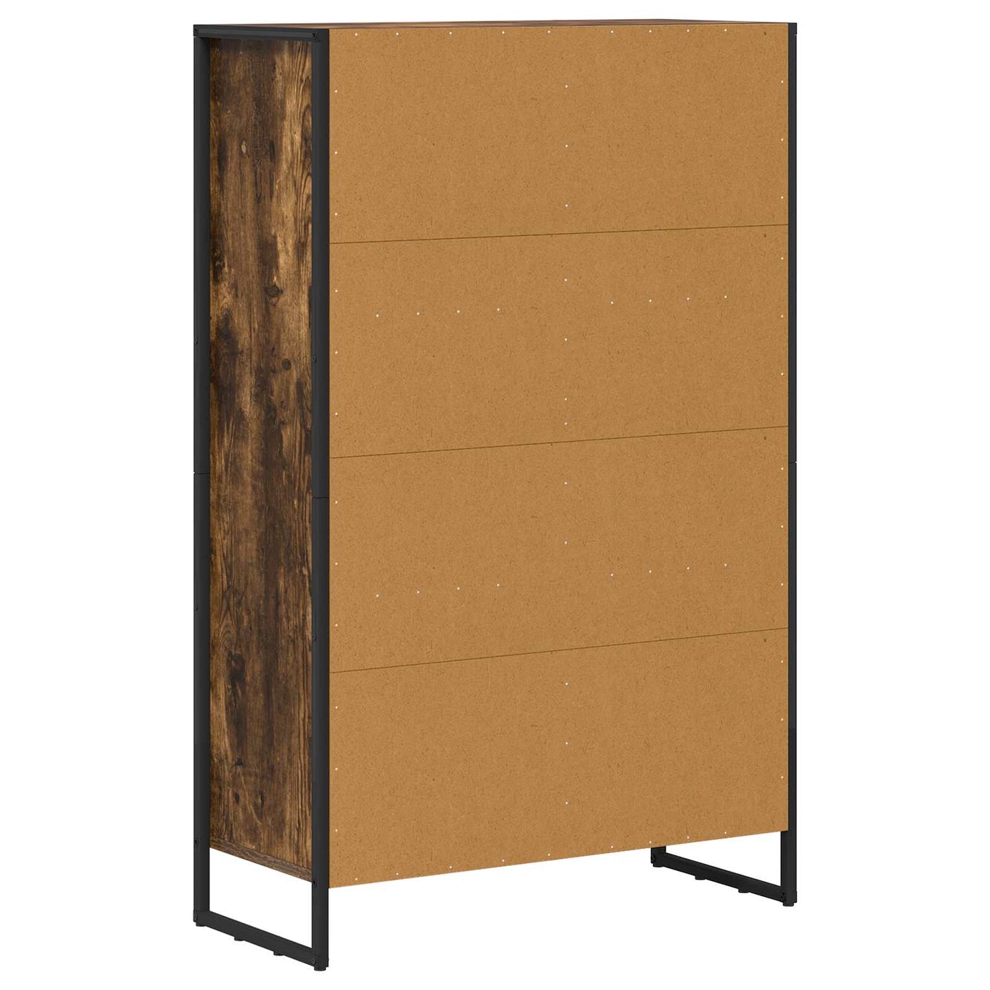 vidaXL Bibliothèque chêne fumé 99,5 x 30 x 108,5 cm, bois d'ingénierie