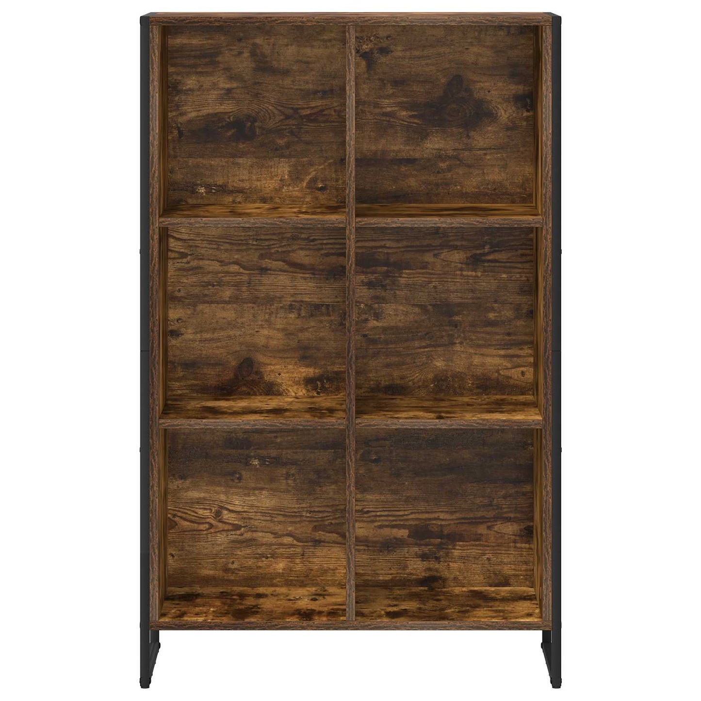 vidaXL Bibliothèque chêne fumé 99,5 x 30 x 108,5 cm, bois d'ingénierie