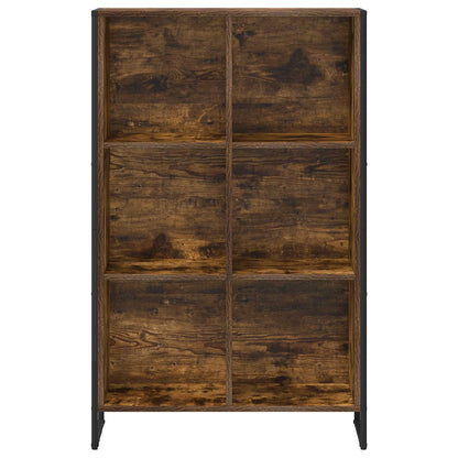 vidaXL Bibliothèque chêne fumé 99,5 x 30 x 108,5 cm, bois d'ingénierie