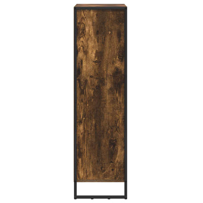 vidaXL Bibliothèque chêne fumé 99,5 x 30 x 108,5 cm, bois d'ingénierie