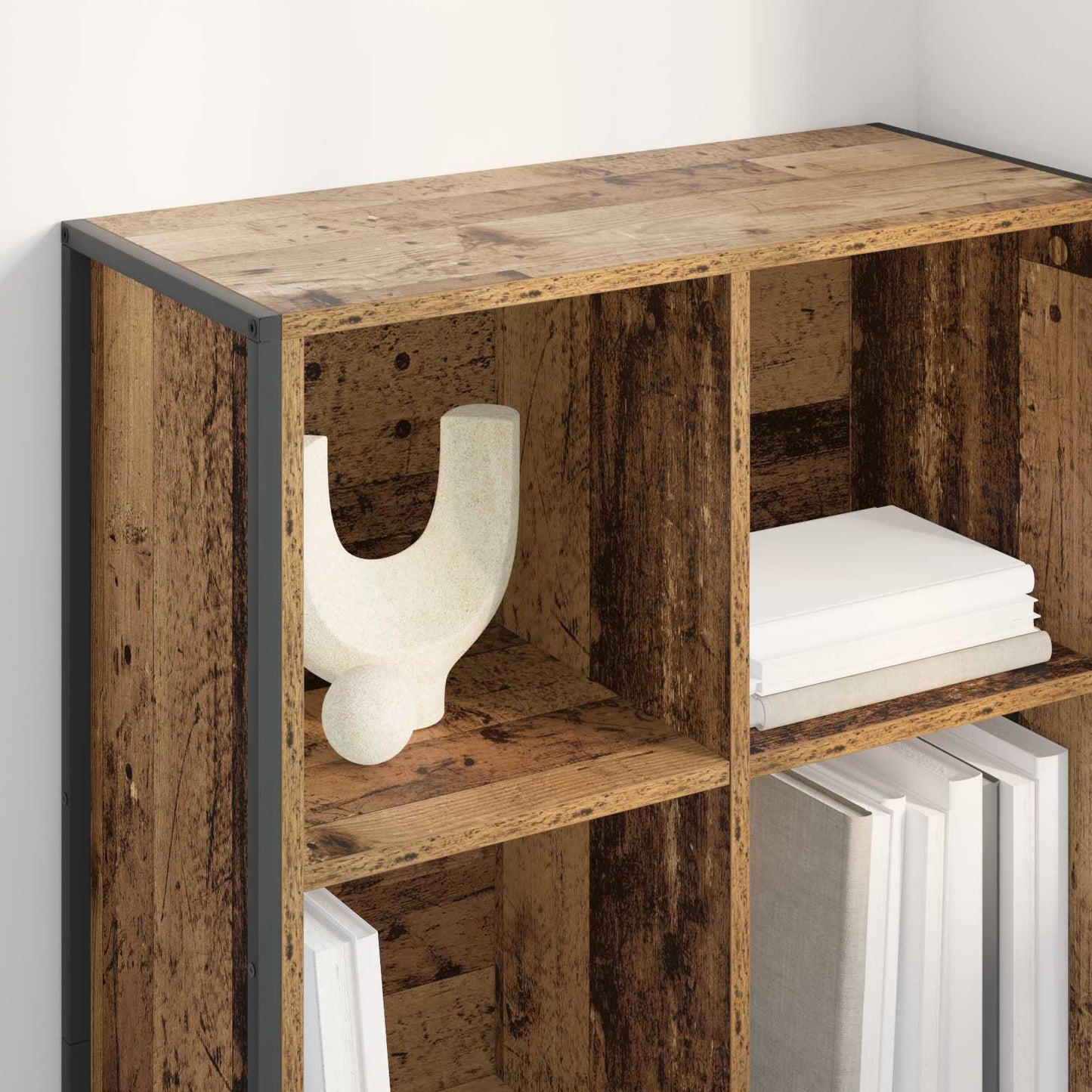 vidaXL Bibliothèque en bois de récupération 99,5 x 30 x 108,5 cm, bois d'ingénierie