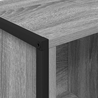 vidaXL Bücherregal Graues Sonoma 68 x 30 x 108.5 cm Holzwerkstoff