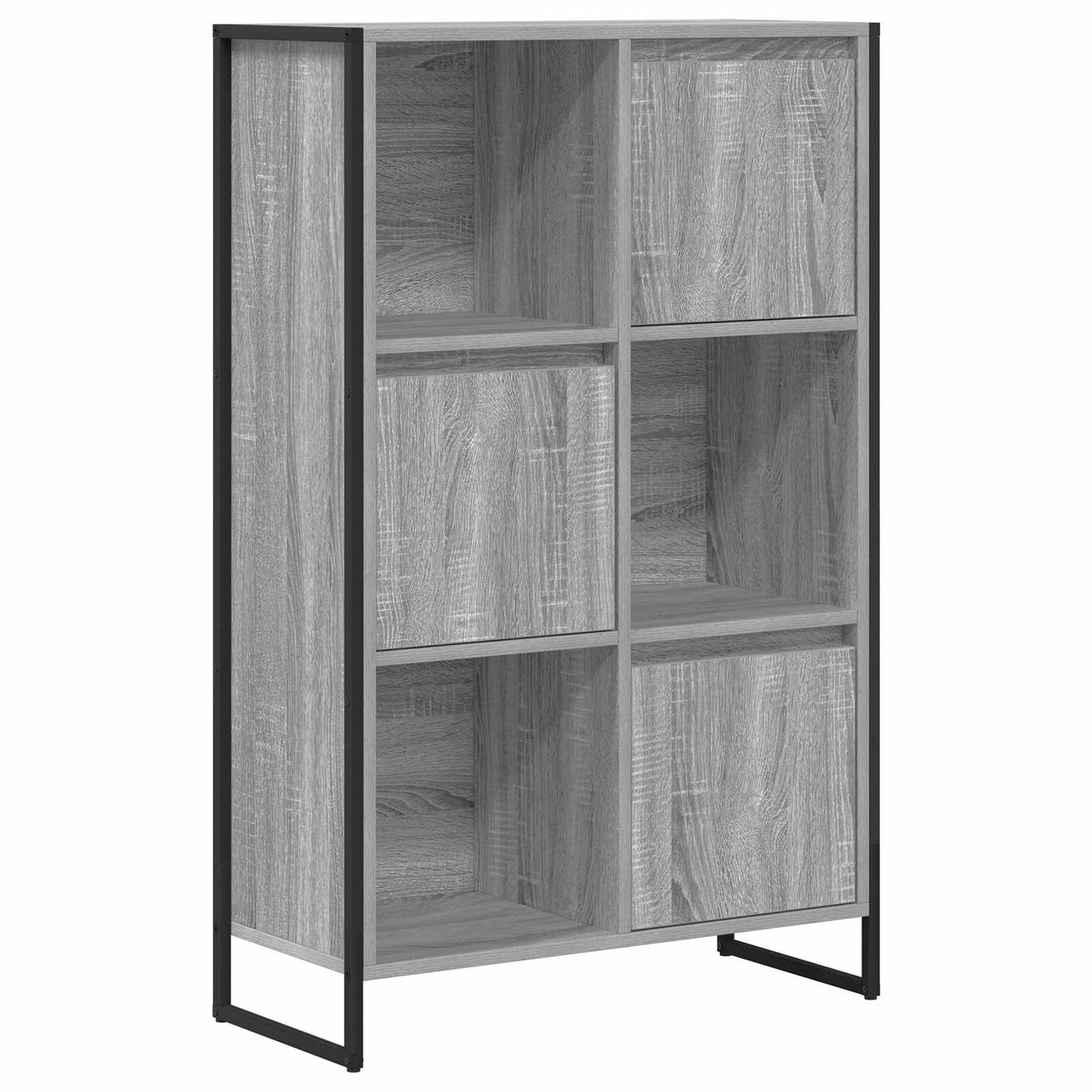 vidaXL Bücherregal Graues Sonoma 68 x 30 x 108.5 cm Holzwerkstoff