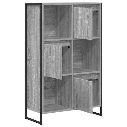 vidaXL Bücherregal Graues Sonoma 68 x 30 x 108.5 cm Holzwerkstoff