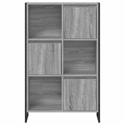 vidaXL Bücherregal Graues Sonoma 68 x 30 x 108.5 cm Holzwerkstoff