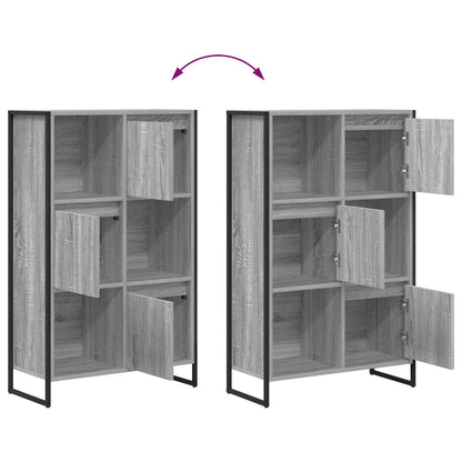 vidaXL Bücherregal Graues Sonoma 68 x 30 x 108.5 cm Holzwerkstoff