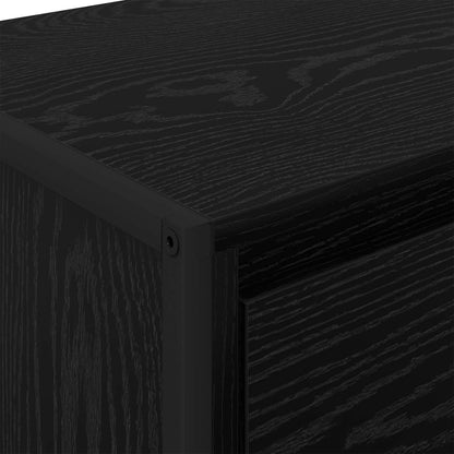 vidaXL Sideboard Schwarz Eichen-Optik 42 x 36 x 75,5 cm Holzwerkstoff