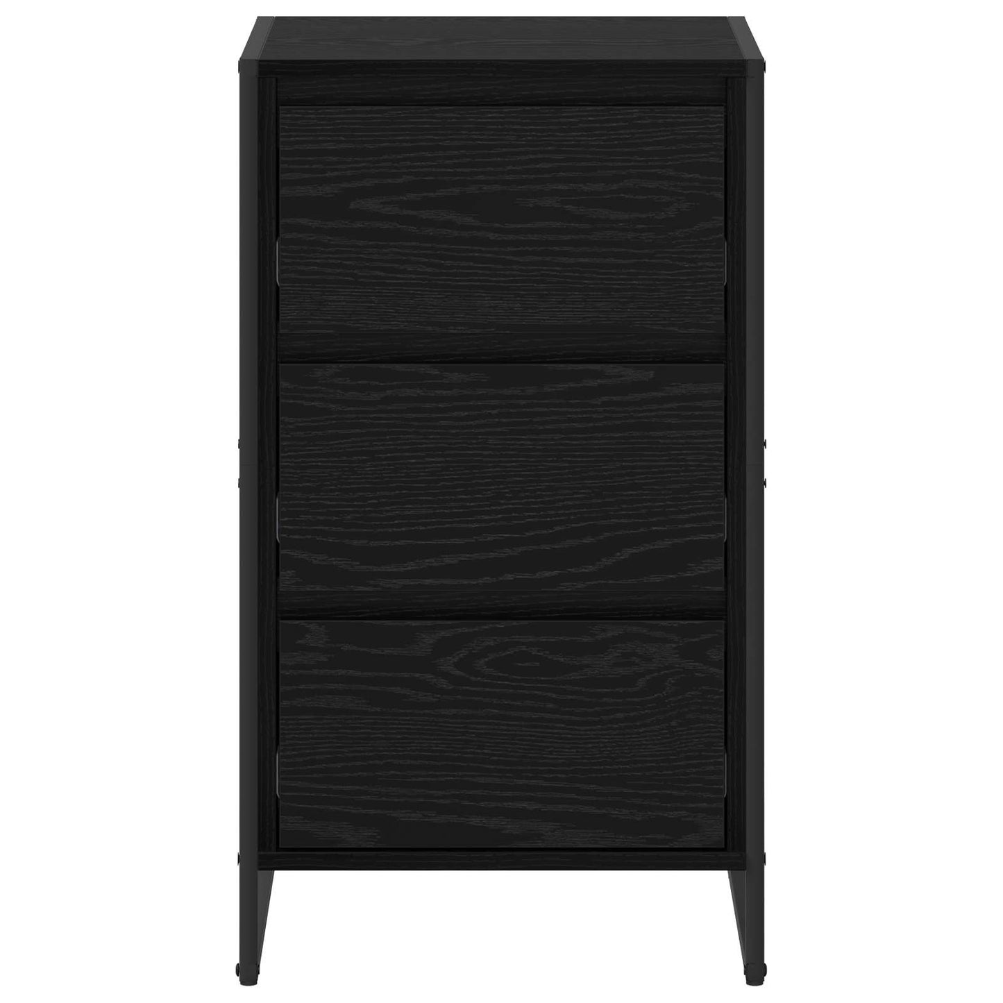 vidaXL Sideboard Schwarz Eichen-Optik 42 x 36 x 75,5 cm Holzwerkstoff