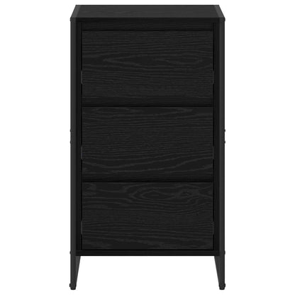 vidaXL Sideboard Schwarz Eichen-Optik 42 x 36 x 75,5 cm Holzwerkstoff