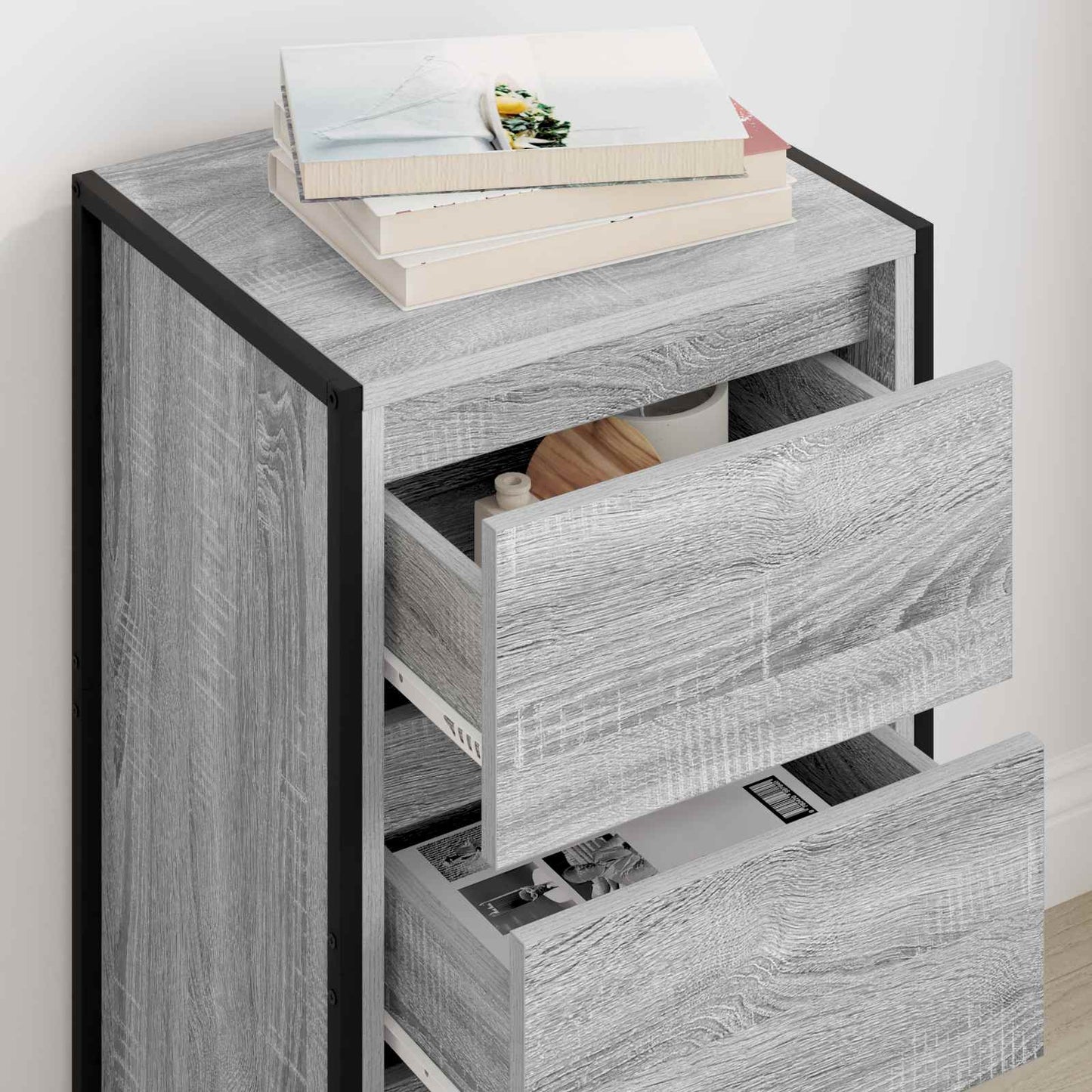 vidaXL Sideboard Graues Sonoma 42 x 36 x 75,5 cm Holzwerkstoff