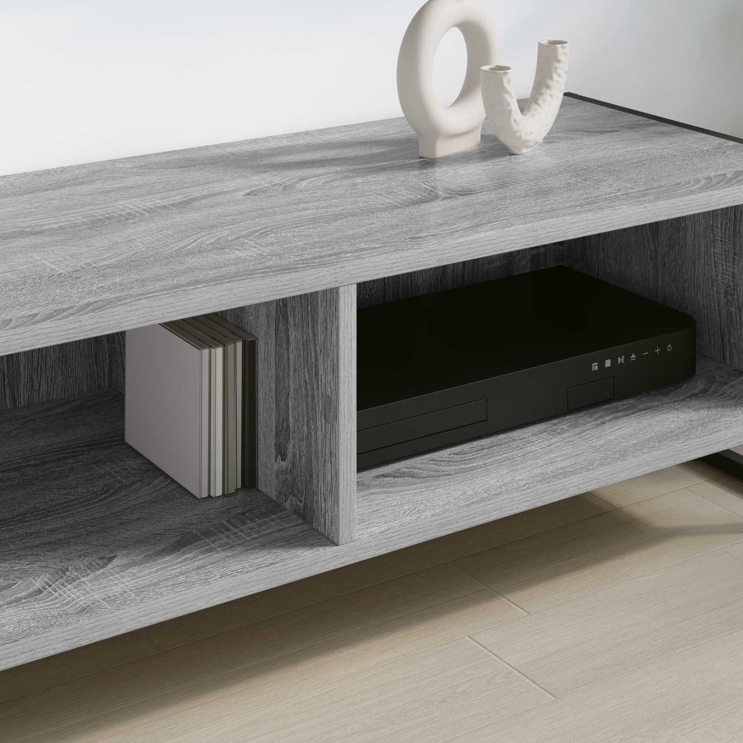 vidaXL TV-Schränk Graues Sonoma 100 x 36,5 x 30,5 cm Holzwerkstoff