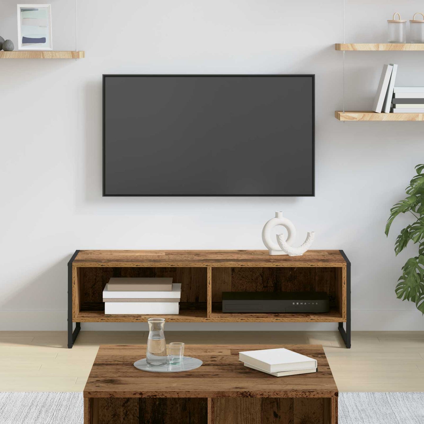 vidaXL TV-Schränk Altholz 100 x 36,5 x 30,5 cm Holzwerkstoff