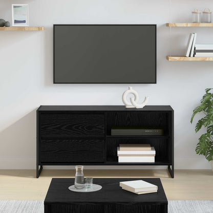 vidaXL TV-Schränk Schwarz Eichen-Optik 100 x 36 x 49,5 cm