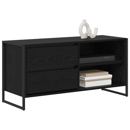 vidaXL TV-Schränk Schwarz Eichen-Optik 100 x 36 x 49,5 cm