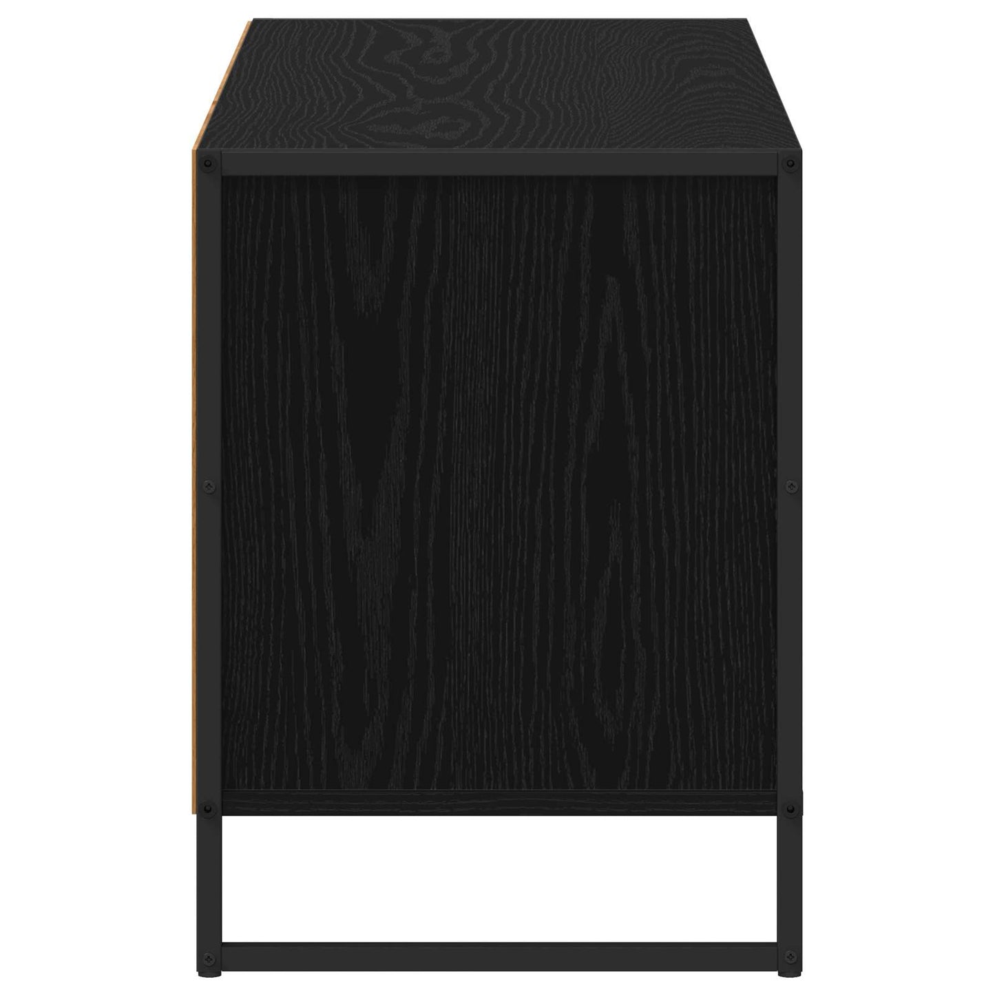 vidaXL TV-Schränk Schwarz Eichen-Optik 100 x 36 x 49,5 cm