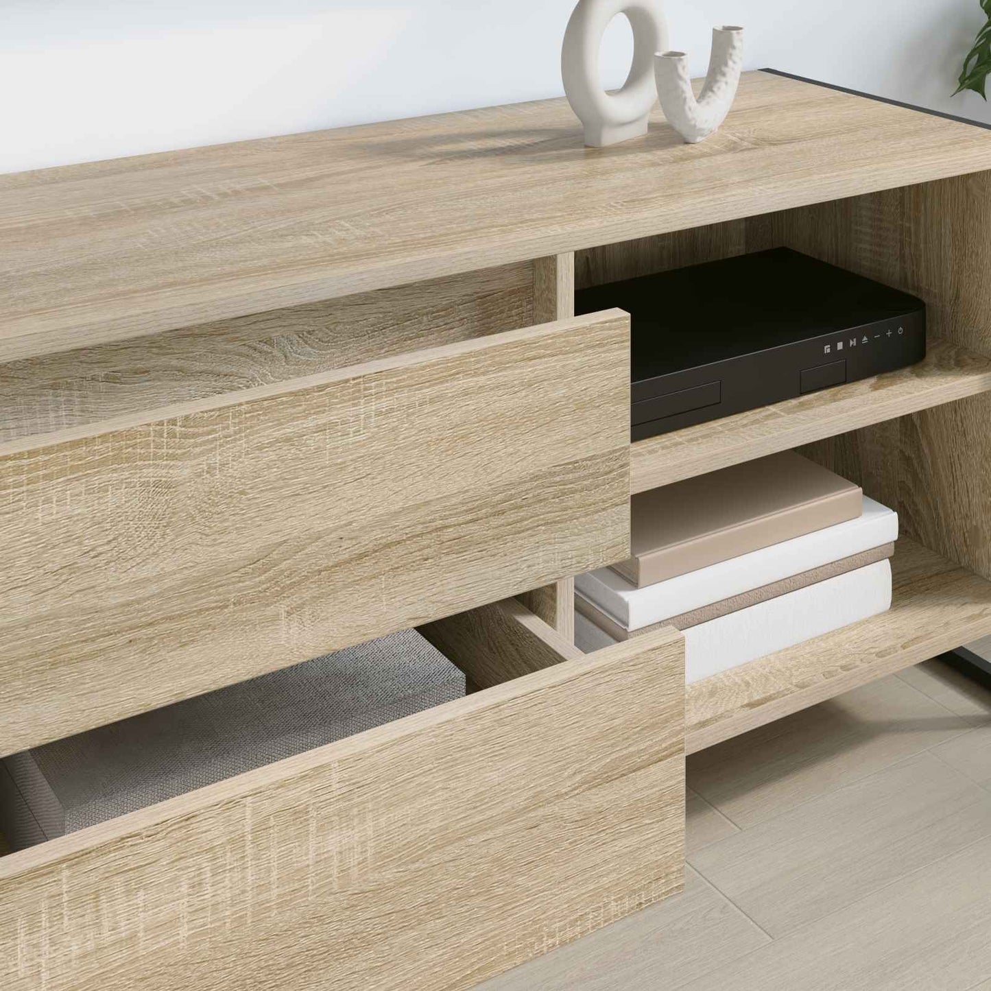 vidaXL TV-Schränk Sonoma 100 x 36 x 49,5 cm Holzwerkstoff