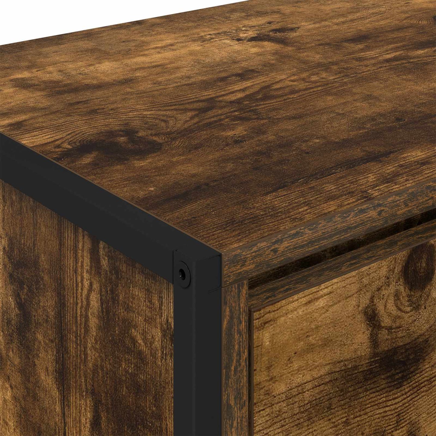 vidaXL TV-Schränk Raucharbe 100 x 36 x 49,5 cm Holzwerkstoff