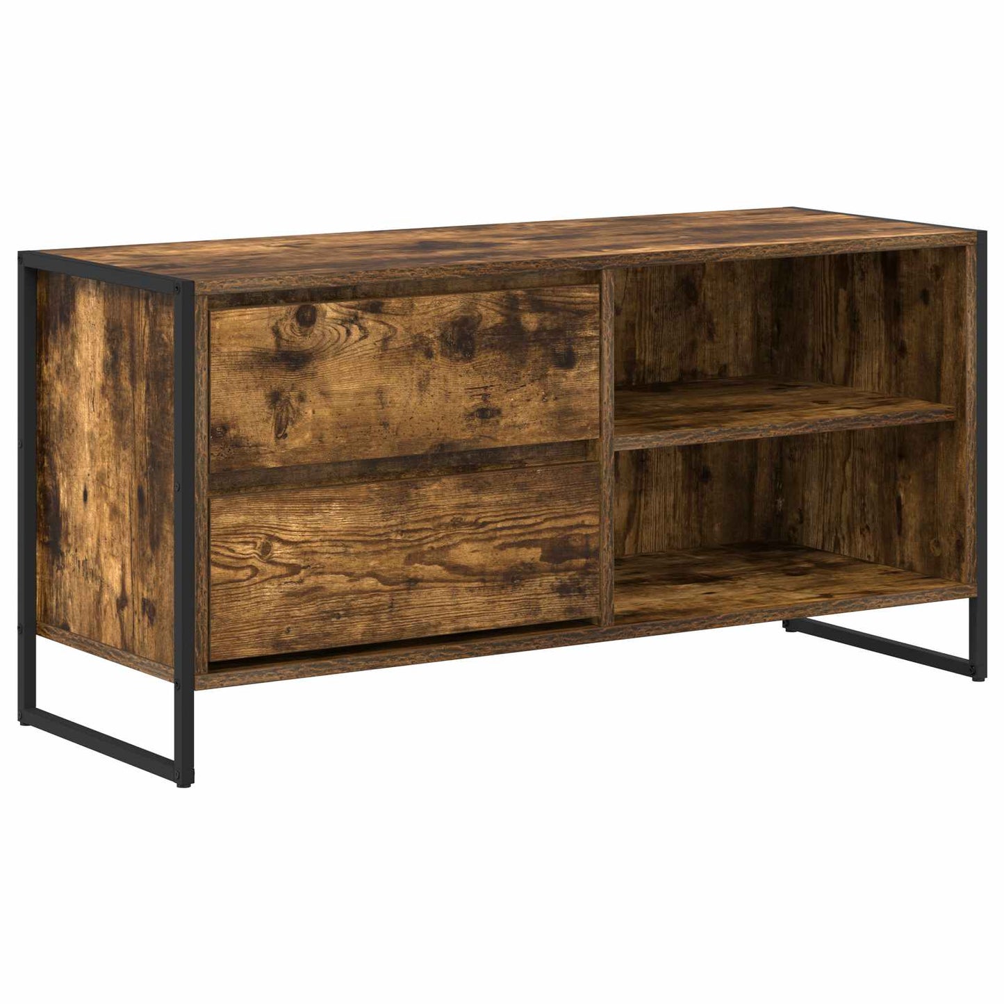 vidaXL TV-Schränk Raucharbe 100 x 36 x 49,5 cm Holzwerkstoff