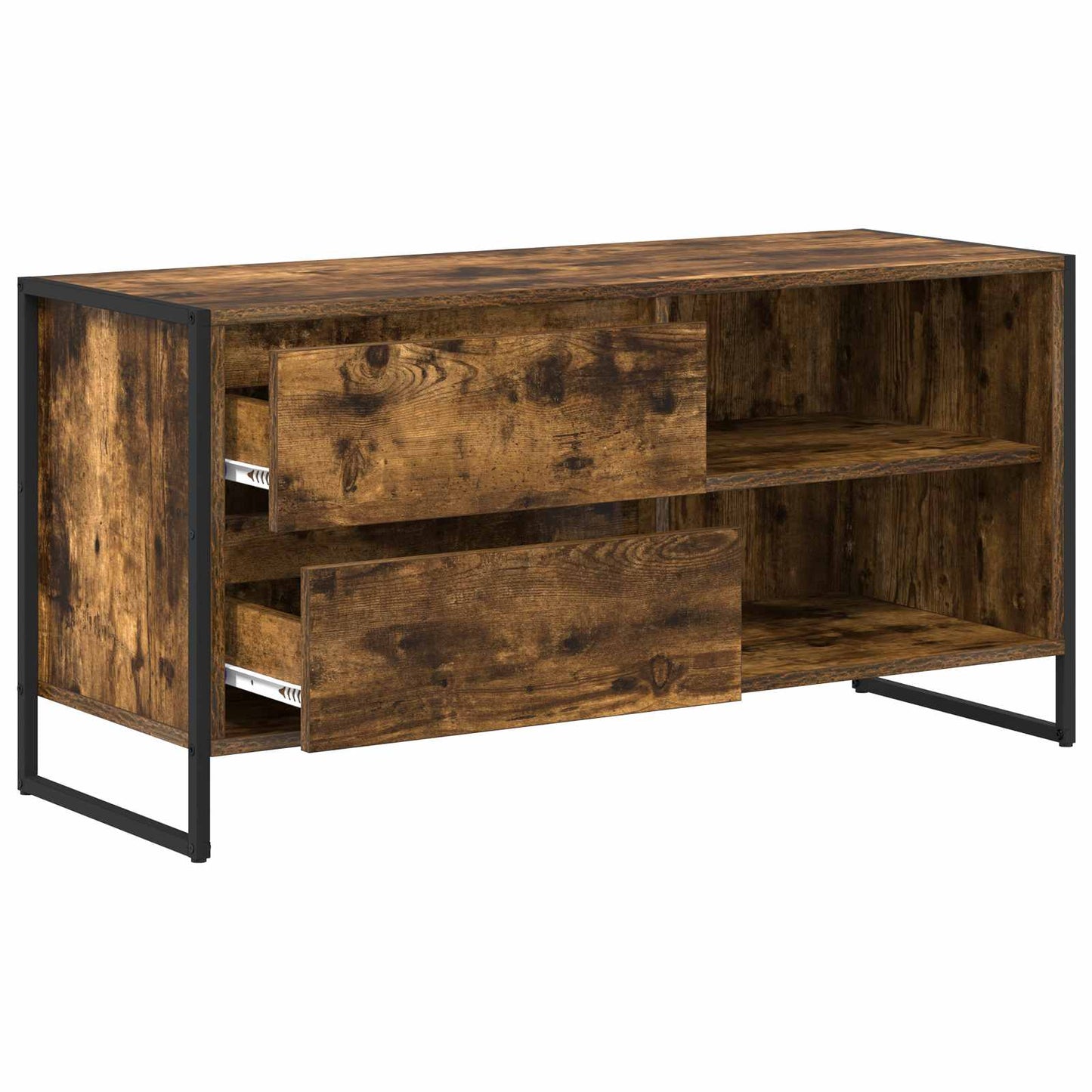 vidaXL TV-Schränk Raucharbe 100 x 36 x 49,5 cm Holzwerkstoff