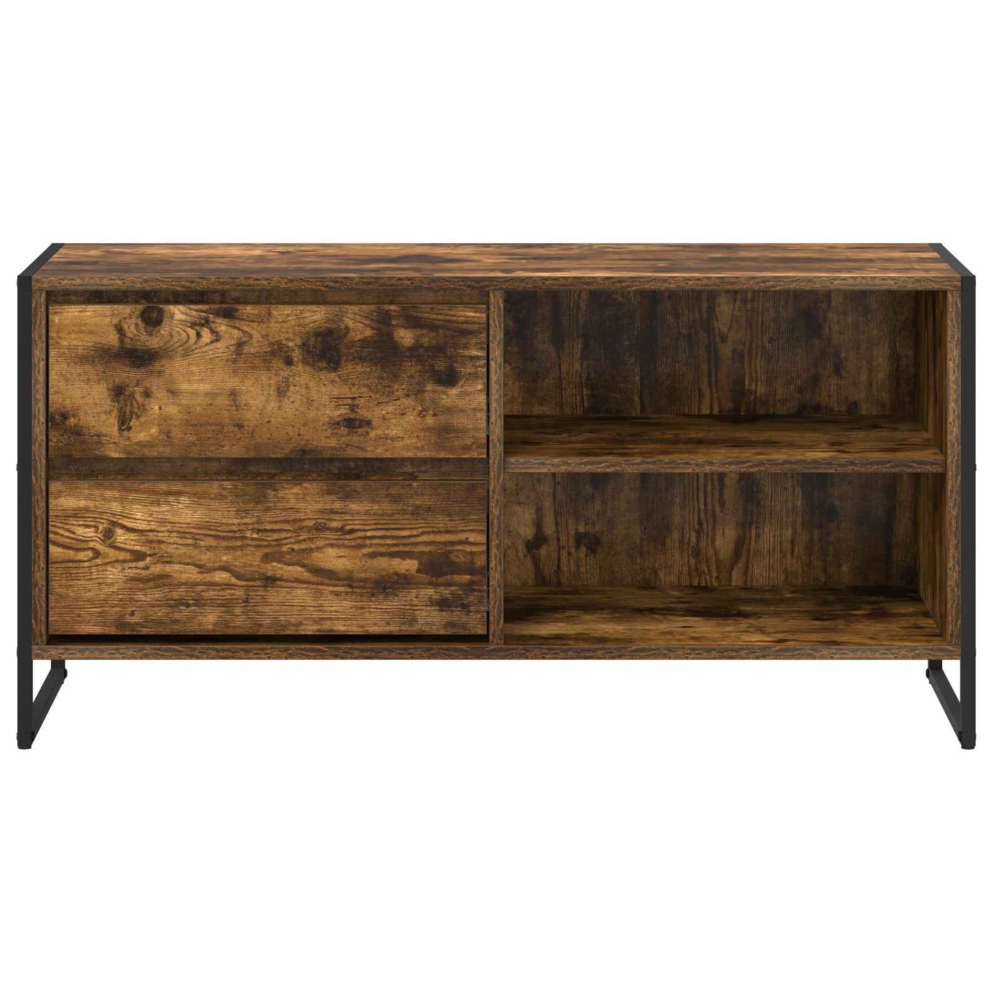 vidaXL TV-Schränk Raucharbe 100 x 36 x 49,5 cm Holzwerkstoff