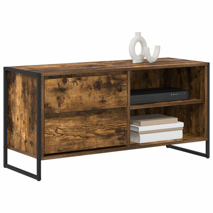 vidaXL TV-Schränk Raucharbe 100 x 36 x 49,5 cm Holzwerkstoff