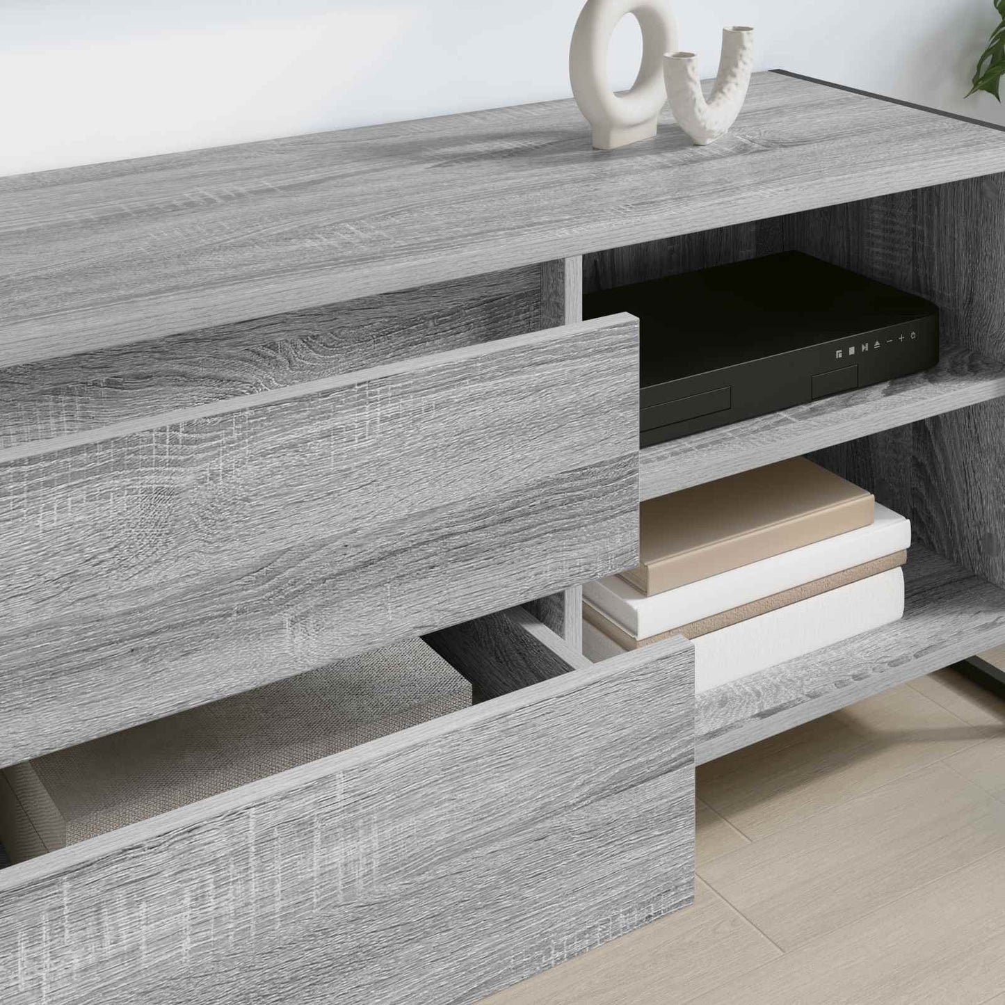 vidaXL TV-Schränk Graues Sonoma 100 x 36 x 49,5 cm Holzwerkstoff