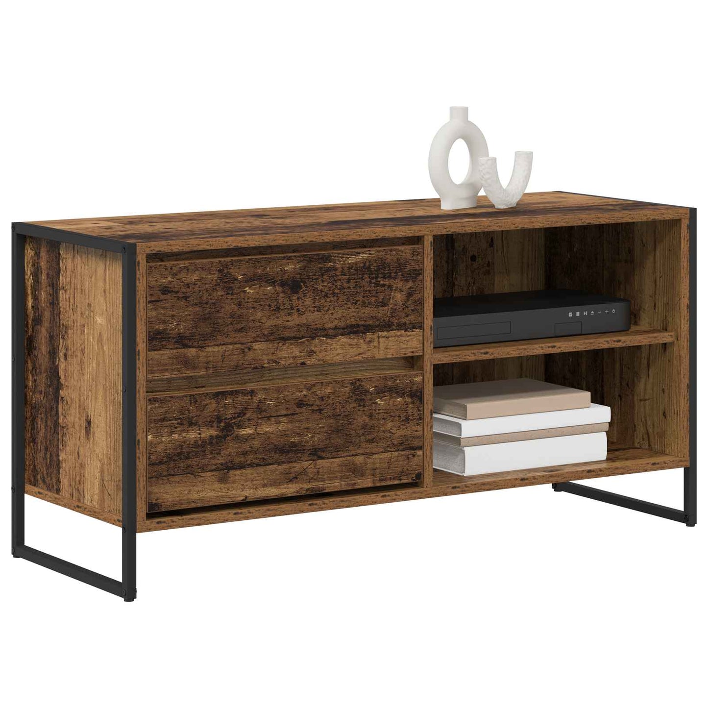 vidaXL TV-Schränk Altholz 100 x 36 x 49,5 cm Holzwerkstoff